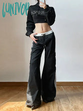 Lunivop Folds Tough Stitching Personality Trend Cool Breathable Soft Loose Casual Street Travel